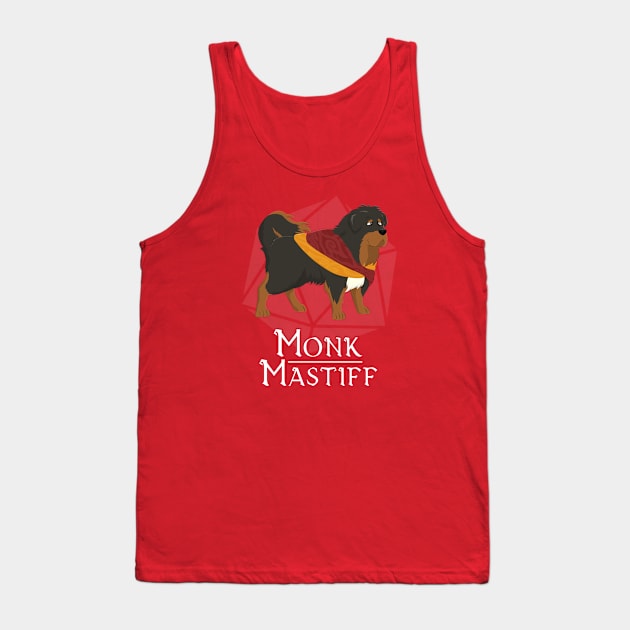 Monk Mastiff Tank Top by Celestirus